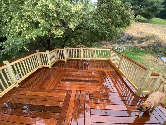 dầu lau gỗ ngoài trời